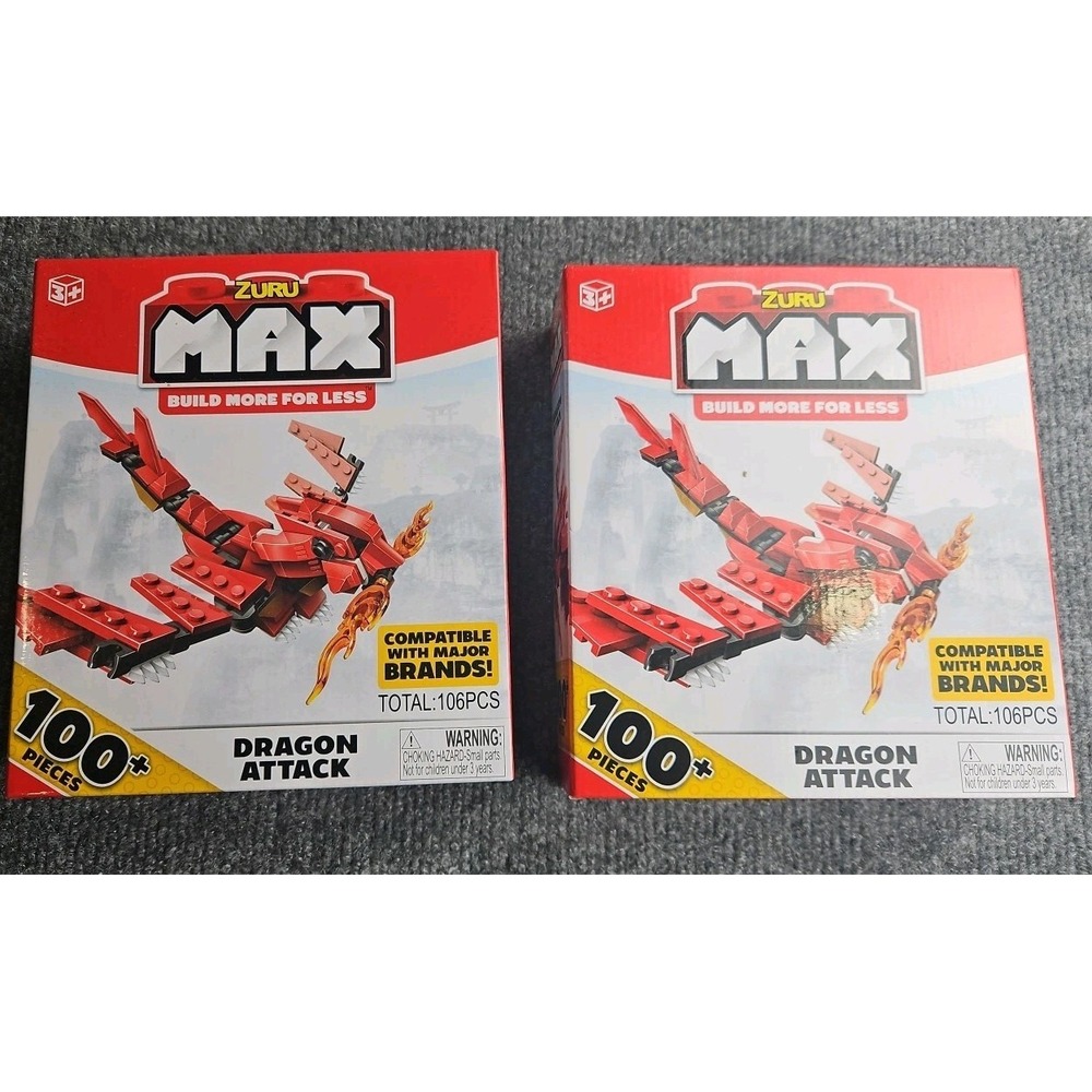 Lot Of 2 Zuru Max 106pcs  Dragon‎ Attack New In Sealed Box (C)